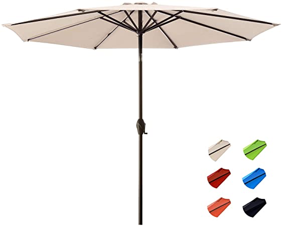 Amazon.com : KITADIN Patio Umbrella - 11Ft Outdoor Market Table .