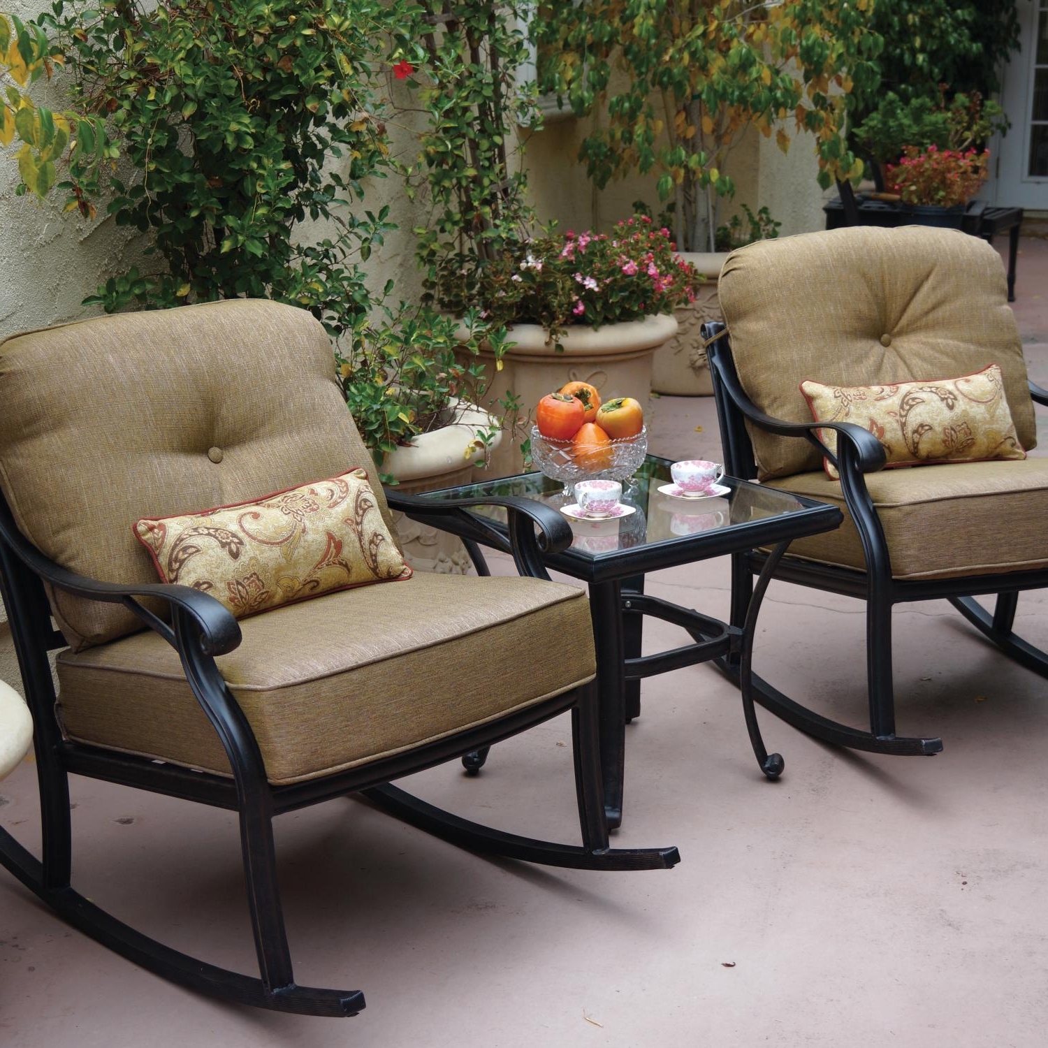 Patio Conversation Sets With Rockers
