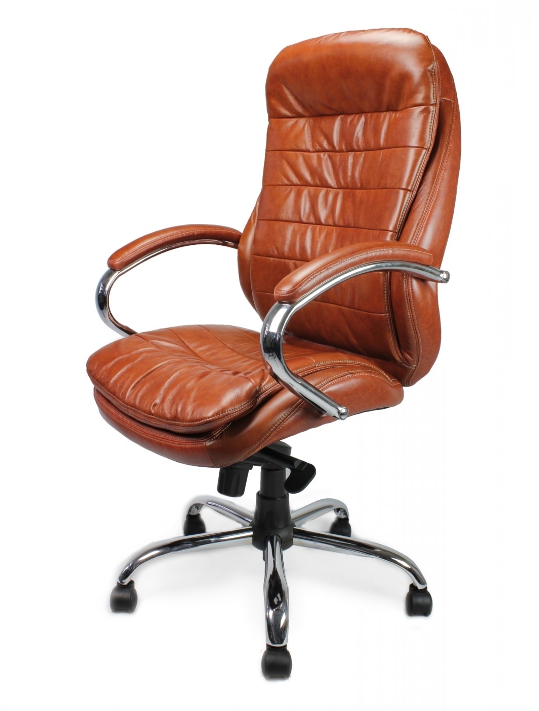 Black Leather Faced Executive Office Chairs