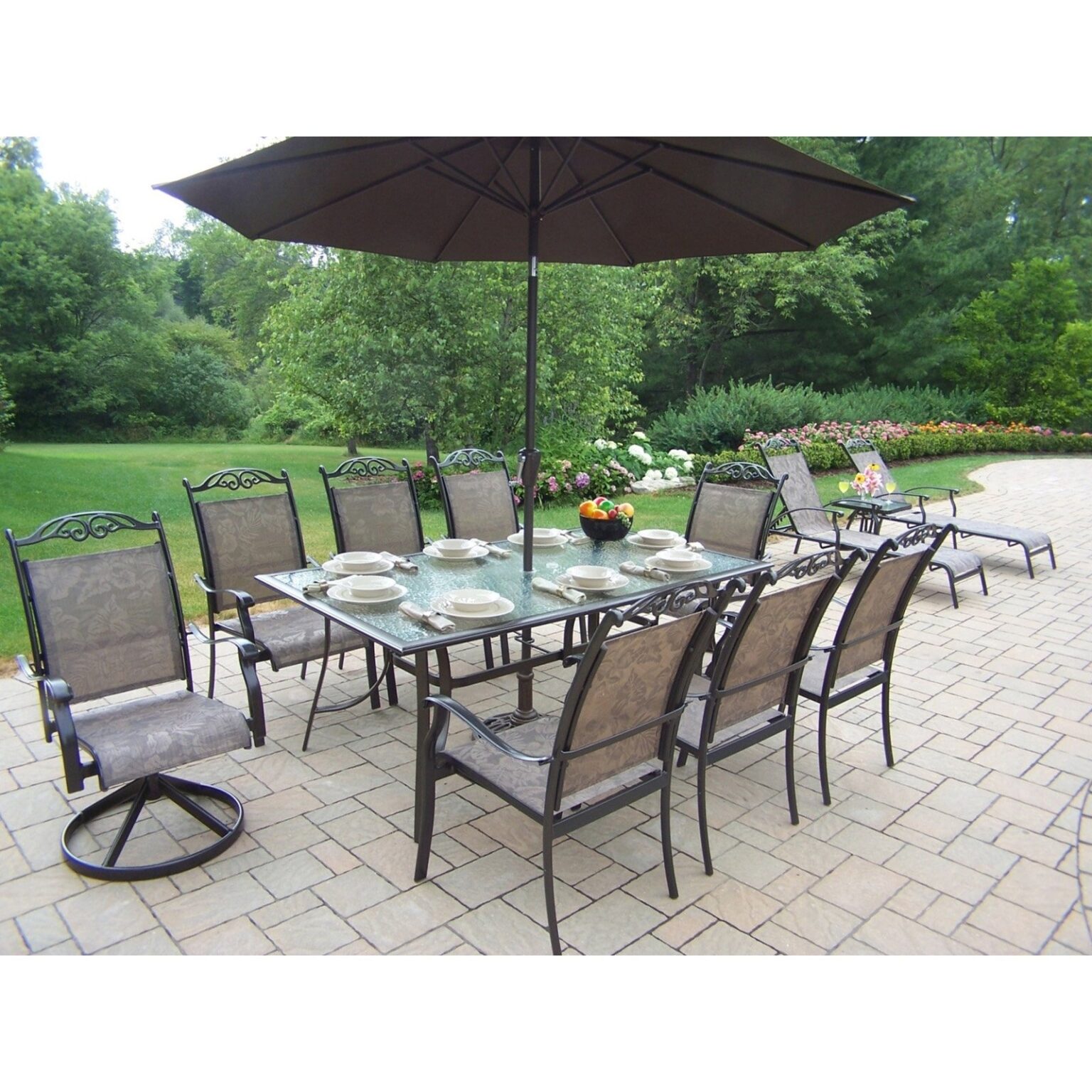 Patio Sets With Umbrellas