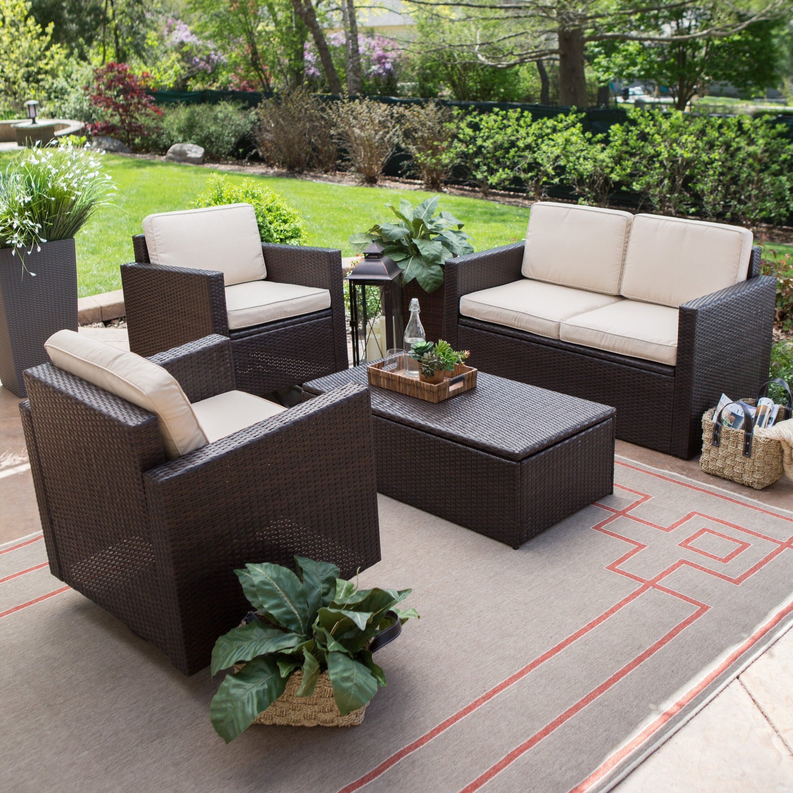 Outdoor Patio Conversation Sets With Swivel Chairs : Swivel Patio Set ...