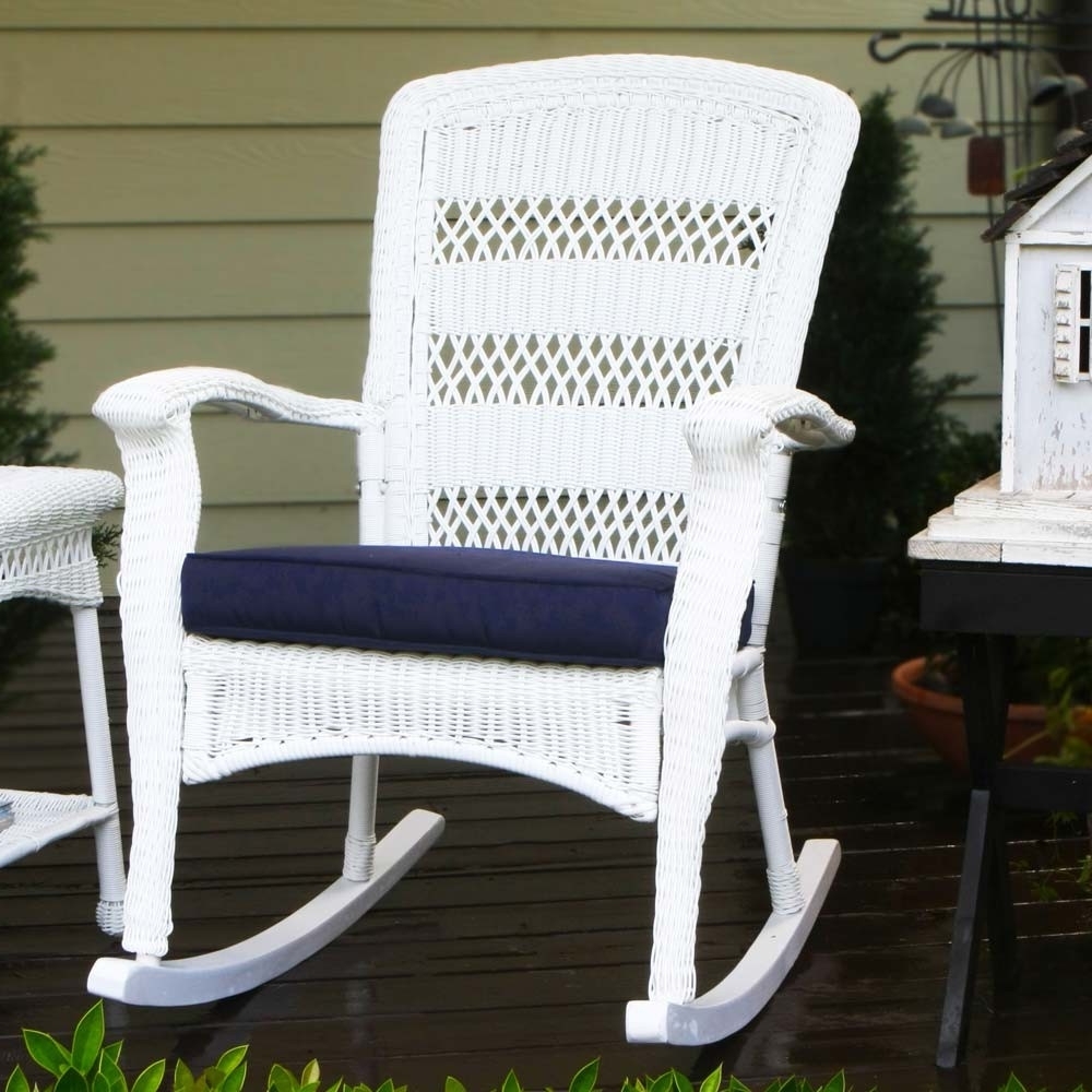 White Wicker Rocking Chairs