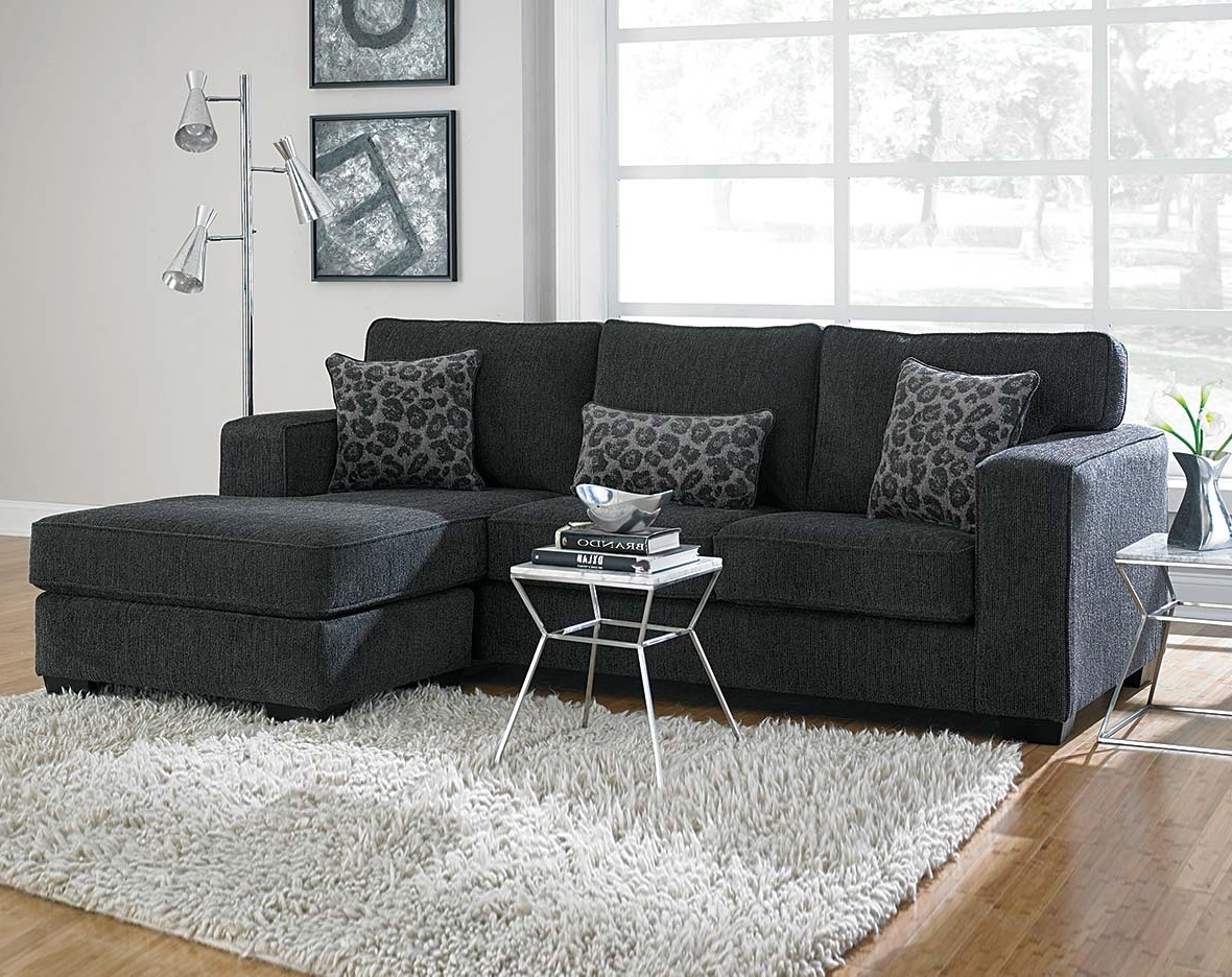 dark charcoal grey leather sofa