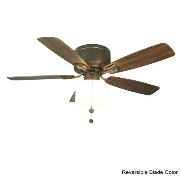 Bellina 42 in. Oil-Rubbed Bronze Ceiling Fan with LED Light Kit .
