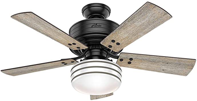 Hunter Indoor / Outdoor Ceiling Fan with LED Light and remote .