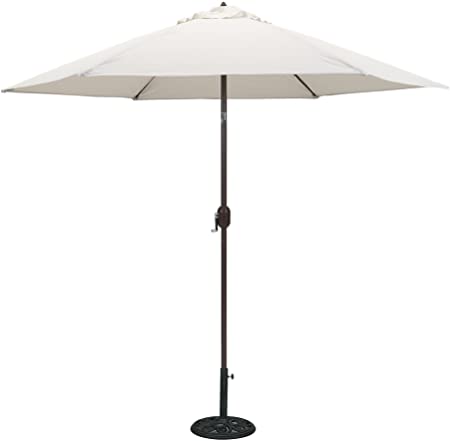 Amazon.com : TropiShade 9 ft Bronze Aluminum Patio Umbrella with .