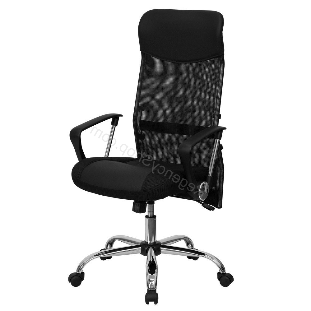 Black Executive Office Chairs With High Back