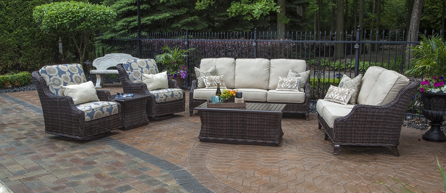 Patio Conversation Sets With Swivel Chairs