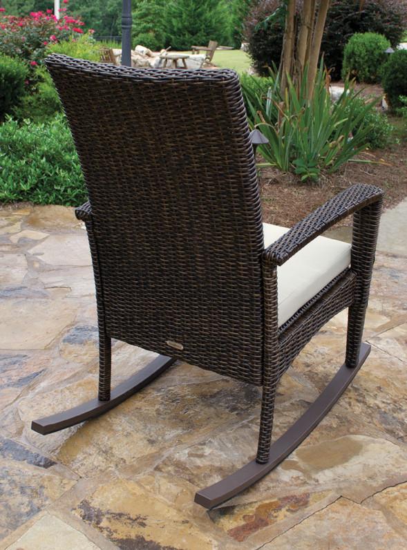The Sea Pines All Weather Wicker Rocking Chair Set - Tortuga .