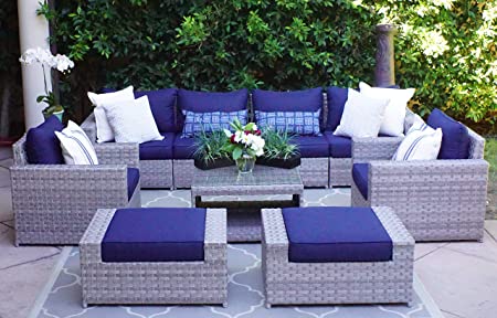 Amazon.com: SunHaven Resin Wicker Outdoor Patio Furniture Set .