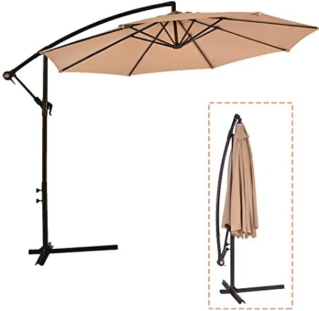 Amazon.com : Patio Umbrella Cantilever Umbrella Offset Umbrella .