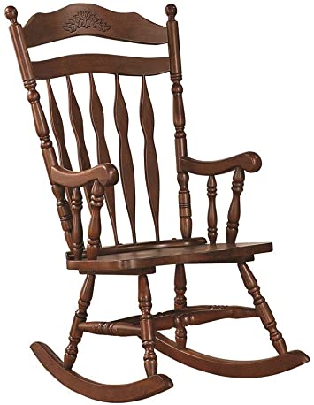 Amazon.com: Windsor Rocking Chair Medium Brown: Kitchen & Dini
