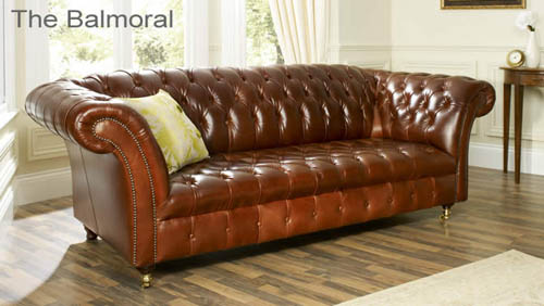Aniline Leather Sofa - The Sofa Collection | British made leather .