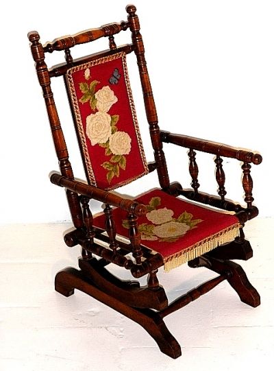 Childs antique platform rocking chair | Antique rocking chairs .