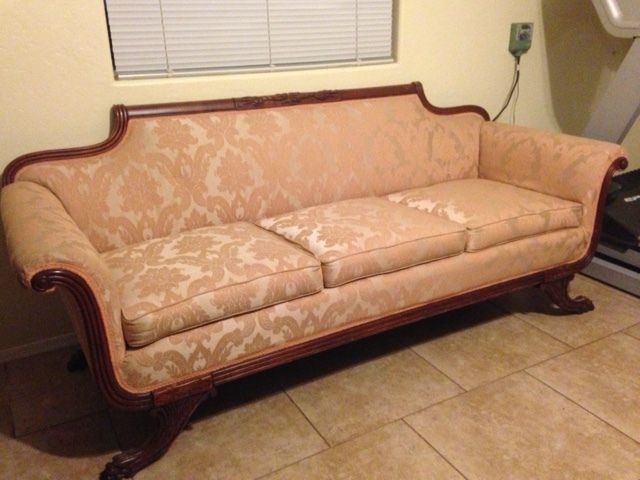Antique sofa, Vintage love seat, late 1800's early 1900's (not .