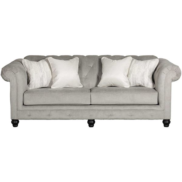 Tiarella Silver Tufted Sofa 7290138 | Ashley Furniture | AFW.c