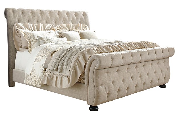 Willenburg Queen Upholstered Sleigh Bed | Ashley Furniture HomeSto