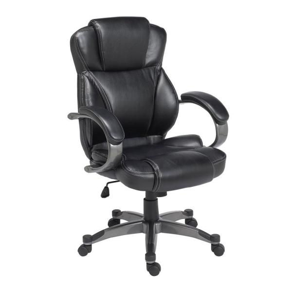 Z-Line Designs Black Leather Executive Office Chair ZL4001-01ECU .