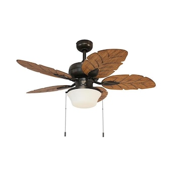 Litex Waveport 44-in Bronze LED Indoor/Outdoor Ceiling Fan with .