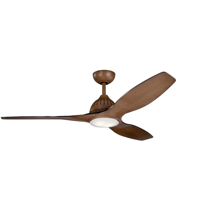 Kichler Jace 60-in Brown LED Indoor/Outdoor Ceiling Fan with Light .
