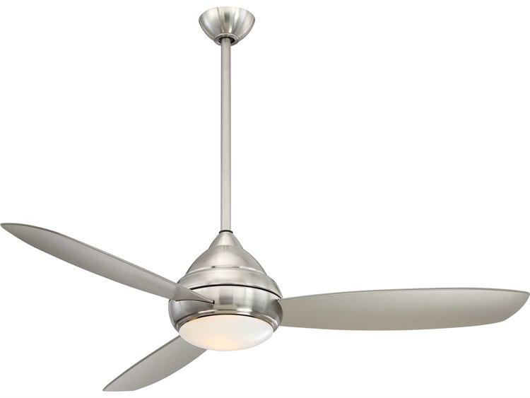 Minka-Aire Brushed Nickel Wet 58'' Wide LED Outdoor Ceiling Fan .