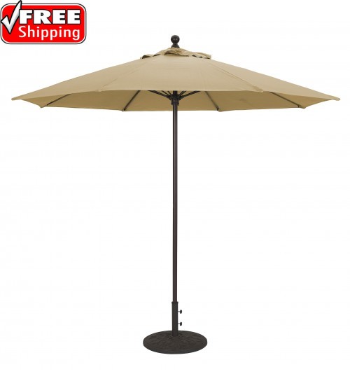 Best Selection Commercial Patio Umbrellas - Galtech 9 FT with .