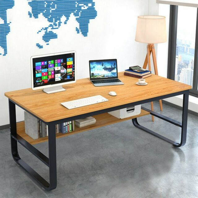 47in Home Office Desk Student Writing Desktop Desk Modern Economic .