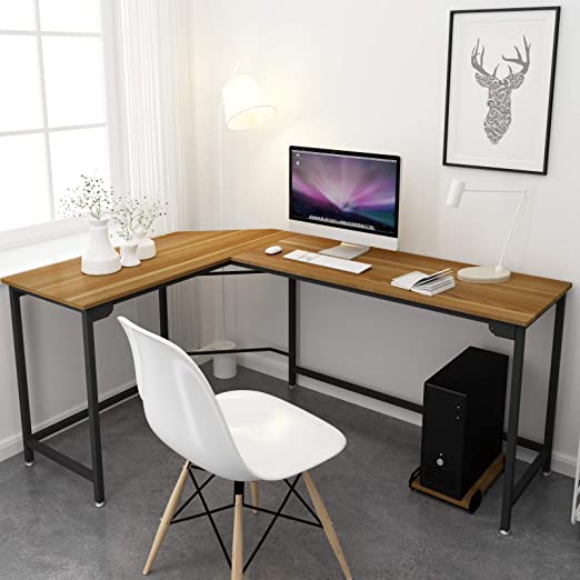 Amazon.com: SimLife L Shaped Desk Corner Gaming Computer Desks for .