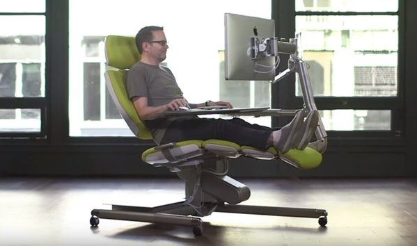 Altwork's Lie-Down Computer Workstation Is Unique Chair-Bed-Desk .