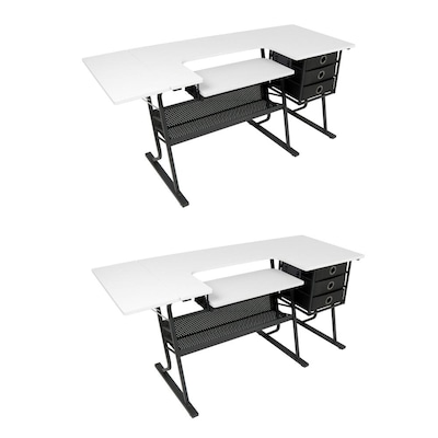 Studio Designs Traditional Black and White Computer Desk - Lowe