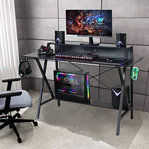 Sedeta Gaming Desk, 47" Gaming Table, E-Sports Computer Desk .