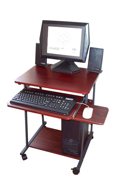 STS5806 24" Mini computer and laptop desk & table with wheels .