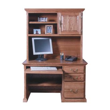 Traditional Compact Computer Desk with Hutch | OfficeFurniture.c