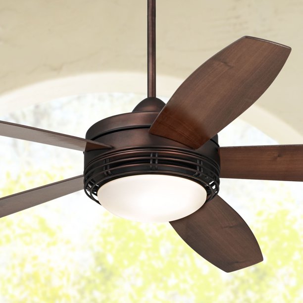 60" Casa Vieja Modern Outdoor Ceiling Fan with Light Remote .