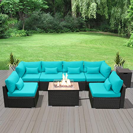 Amazon.com: Modenzi Outdoor Sectional Patio Furniture with Propane .