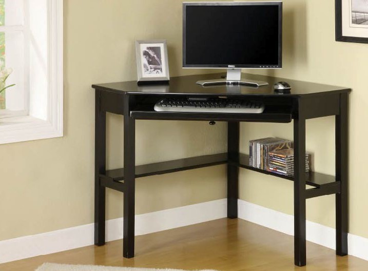 Corner Desk, Black | Furniture of Ameri