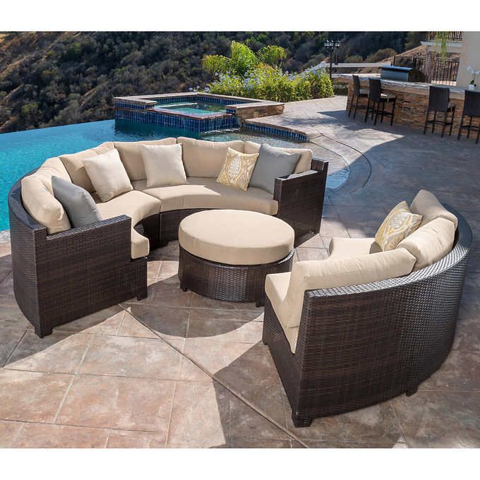 Belmont 4-piece Curved Sectional Set | Costco patio furniture .