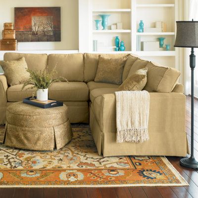Cozy sectional for small spaces | Small room sofa, Small sectional .