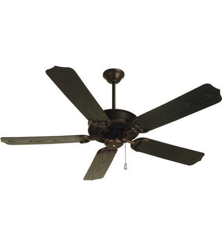 Craftmade K10173 Porch Fan 52 inch Oiled Bronze with Outdoor Brown .