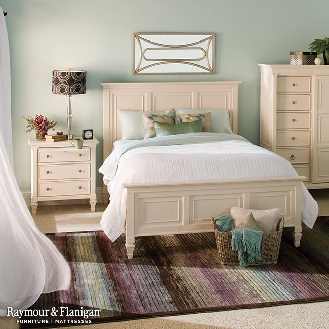 Somerset Queen Panel Bed | Cream bedroom furniture, Painted .