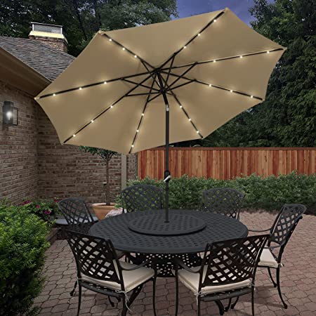 Amazon.com : Best Choice Products 10' Deluxe Solar LED Lighted .