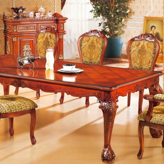 China Classic Dining Table with Sofa Chairs for Home Furniture .