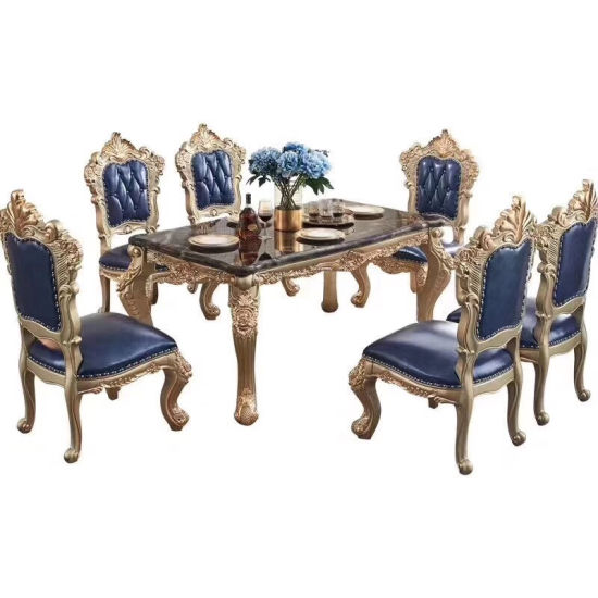 China Dining Room Furniture with Wood Table and Leather Sofa .