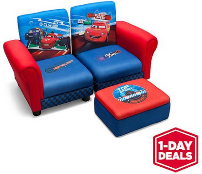 HOT* Walmart One Day Deal: Disney Cars Sofa and Ottoman Set only .