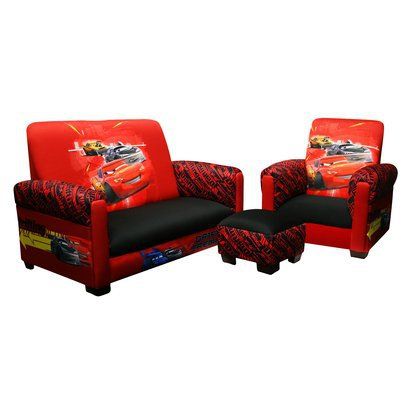 $99.99 Disney Cars Sofa, Chair & Ottoman Set Rating: Not rated be .