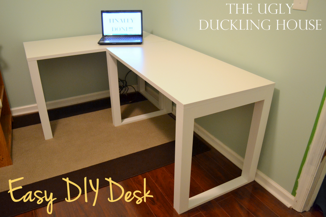 Easy DIY Craft Desk | Diy crafts desk, Diy corner desk, Diy .