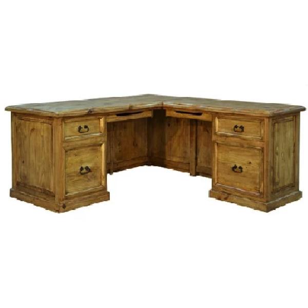 Combo Right Angled Executive/Computer Desk – Rustic Furniture Dep