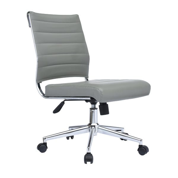 Shop 2xhome Ergonomic Executive Mid back PU Leather Office Chair .