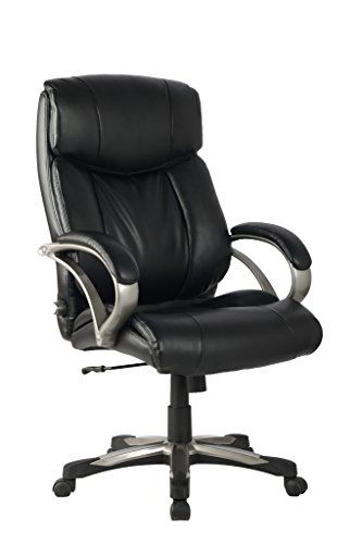 VIVA High Back Ergonomic Leather Chair with Adjustable Lumbar .