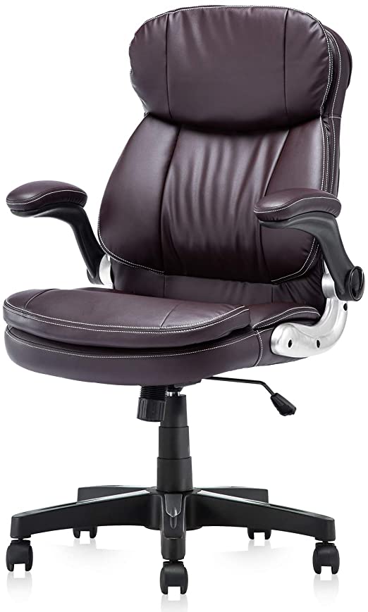 Amazon.com: KERMS High Back PU Leather Executive Office Chair .